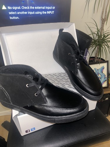 Men black ankle chukka - black,
