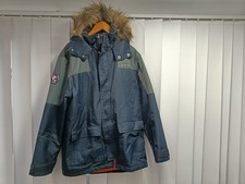 Large Quba Sails sailing jacket coat - X Series Parka navy blue waterproof