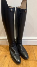 Dressage Riding Long Boots Konig Black Leather Size 5 EUR 38 OPEN TO OFFERS