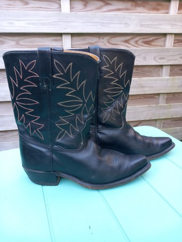 Vintage brown ankle cowboy - vintage,