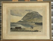 19thC Aquatint Penman-maur, Taken From Nr Aber, N. Wales After William Daniell