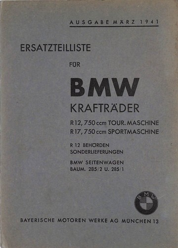 Bmw motorcycles r12 - tour, r17