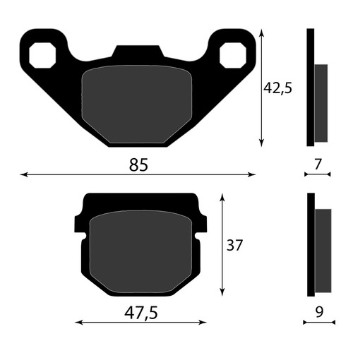 Front brake pads kawasaki - brake,
