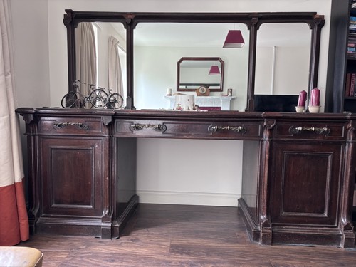 Large antique grand sideboard - antique,