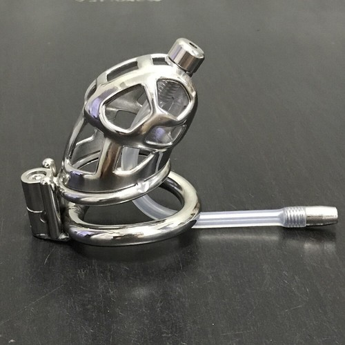 Male stainless steel chastity - stainless,