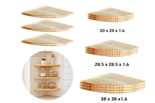 Pine wooden corner floating - pine,