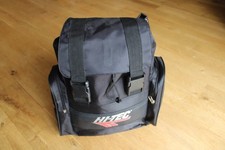 Vintage Retro Hi Tec Backpack Rucksack Gym Bag Carry On - Black
