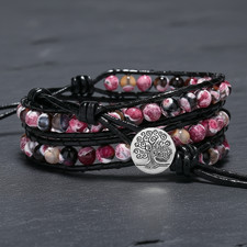 Handmade Red Fire Agate Wrap