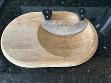 Chopping Board and Hub Cutter with Mezaluna Stainless Steel  By Jamie Oliver