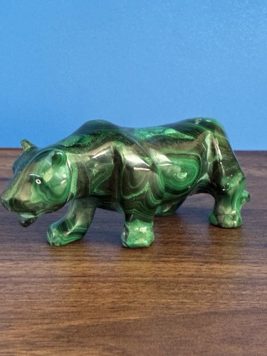 Vintage malachite panther - malachite,