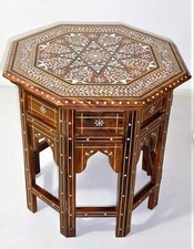 Anglo indian carved inlaid - ,
