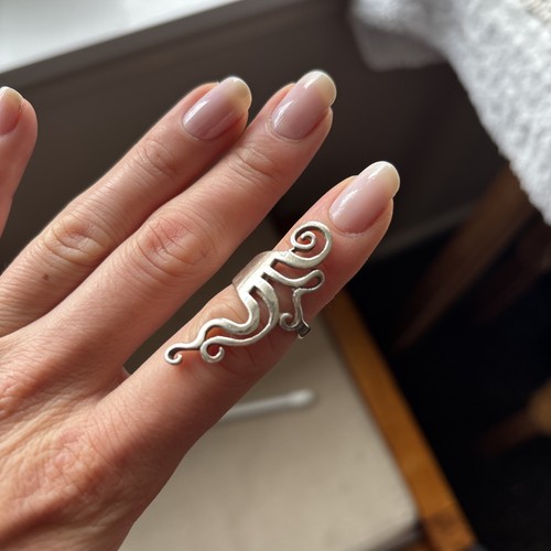 Silver fork design ring size - ring, 7