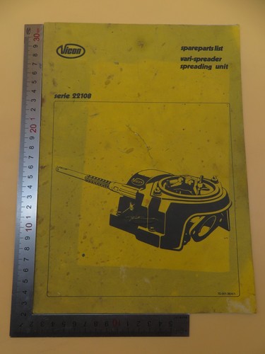 Vicon spareparts list - vicon, serie
