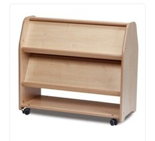 Mobile Double Sided Bookshelf