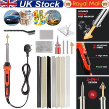 100W Plastic Welding Welder Soldering Iron Kit Car Bumper Repair Tool 56Pcs Rods