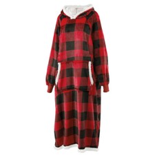 Oversized Plush Hooded Blanket