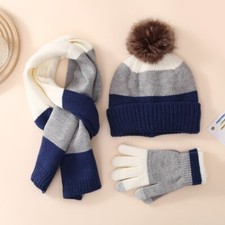 Kids Hat Scarf and Gloves Set