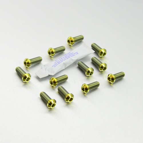 Titanium disc bolts gold - disc,