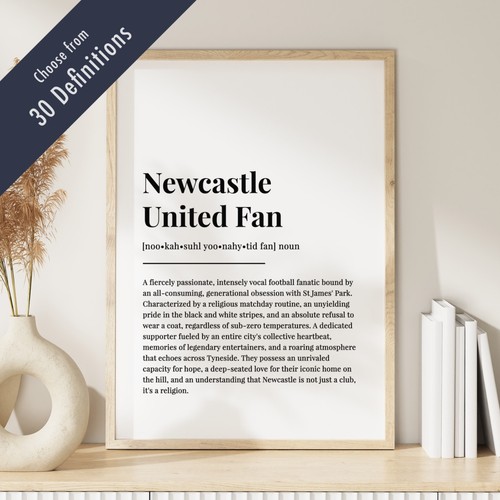 Football fan definition - football, print