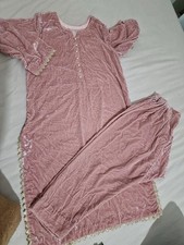 Gul Ahmed Velvet Tailored 2pc Suit - Shirt and Trousers New. Ethnic/Khaadi