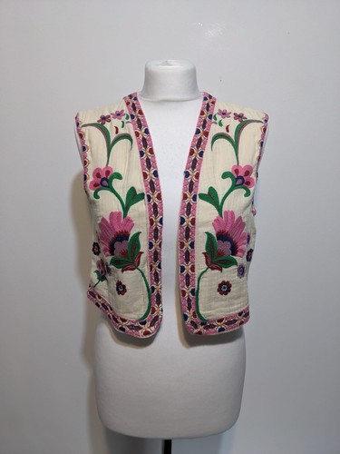 Zara embroidered gilet - zara,