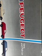 The Peugeot 305 504 Van Pick Up Range Car Sales Info Brochure From 1985