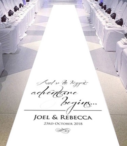 Personalised wedding aisle - personalised,