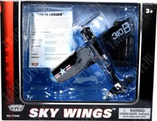 Motormax Skywings - Vought Corsair F4U-1D - US Navy - Diecast Aircraft Toy