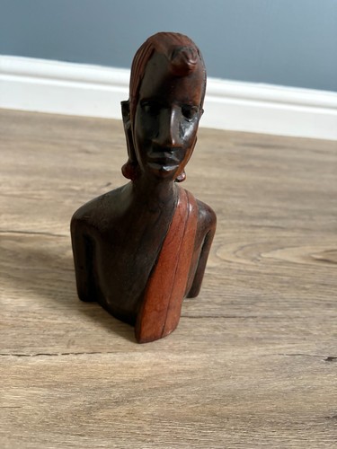 Masai wood carving warrior - wood,