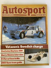Autosport Magazine Vatanen's Swedish Charge 21st February 1985