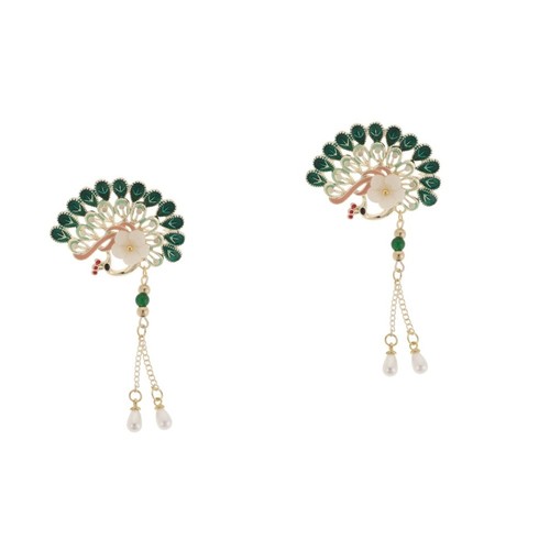 Vintage peacock brooch pins - peacock,