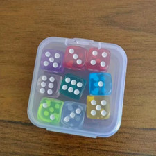 9, 20 Pack Six-Sided Coloured