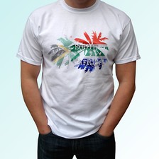 South Africa Palm flag - white