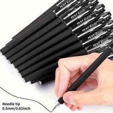 6pcs 0.5mm  pen black gel ink