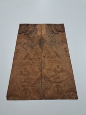 BURR WALNUT Veneer - 2 NATURAL WOOD Sheets - 410mm x 130mm