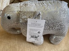 Eye catching Silver N Grey Elephant Door Stop By Next