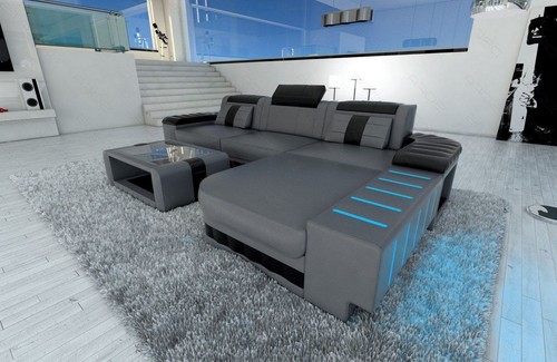 Sofa leather corner - leather, couch