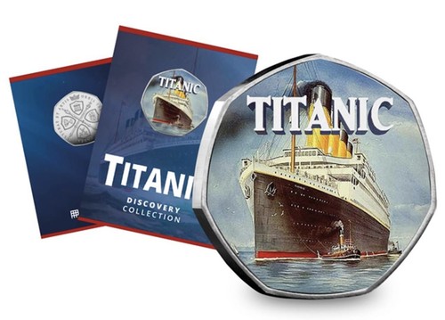 The titanic 50p shaped - titanic,