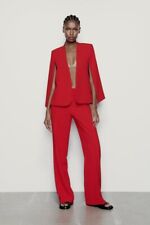 ZARA RED CAPE  KIMONO PONCHO