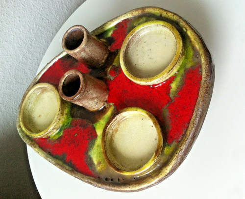 Vase candlestick 60s 70s fat - candlestick,