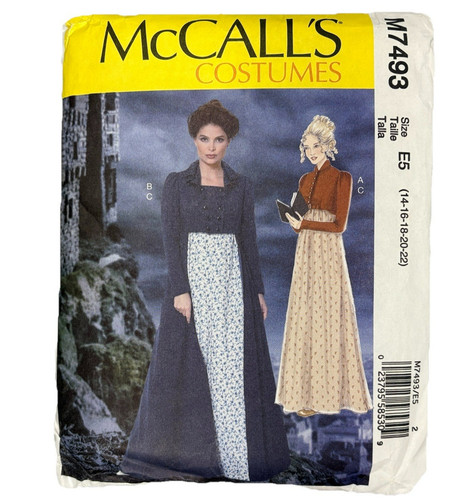 Mccalls m7493 regency dress - m7493,