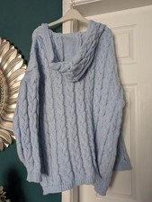 Handmade Knitted Hoodie Size L