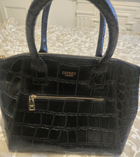 OSPREY LONDON Black Croc Print