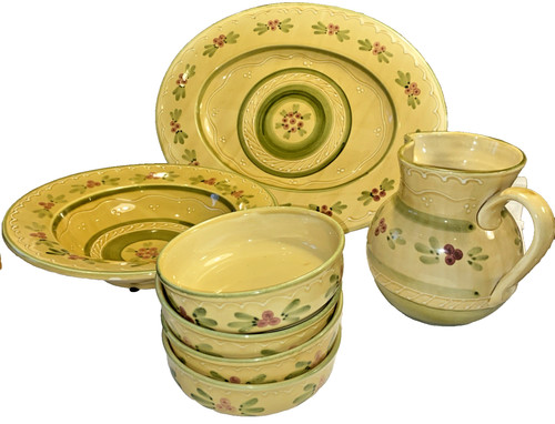 Vintage hand painted italian - hand,