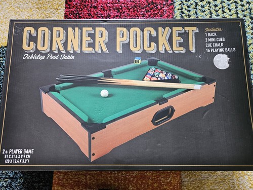 Corner pocket tabletop - tabletop, pool