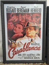 Framed Casablanca Movie poster