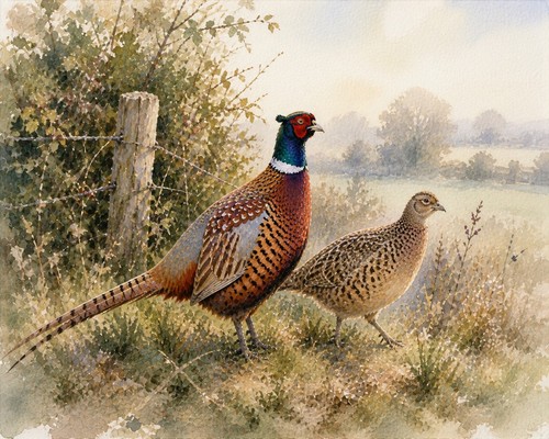 Pheasant art print - pheasant,
