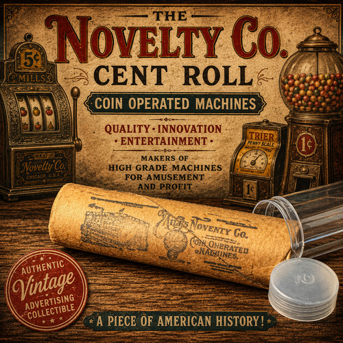 Novelty cent roll coin - roll,