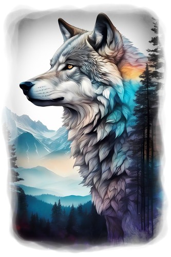 Wolf spiritual camper - spiritual,
