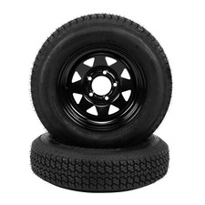 2-Pk Trailer Tires On Rim